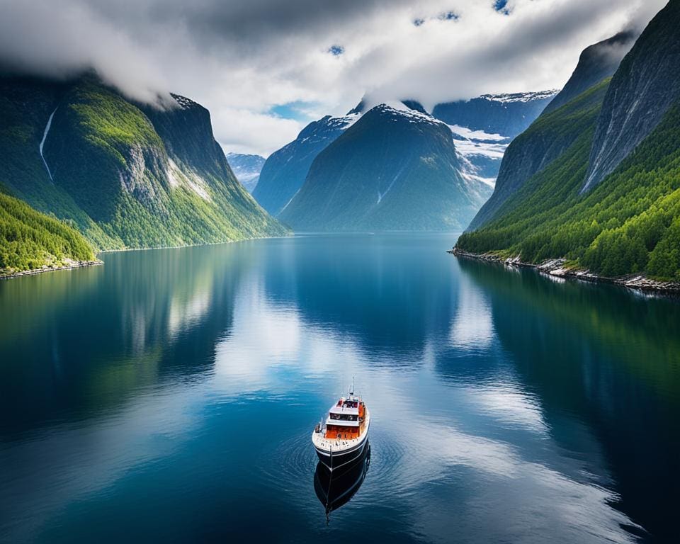 Natuurlijke schoonheid van de Noorse fjorden