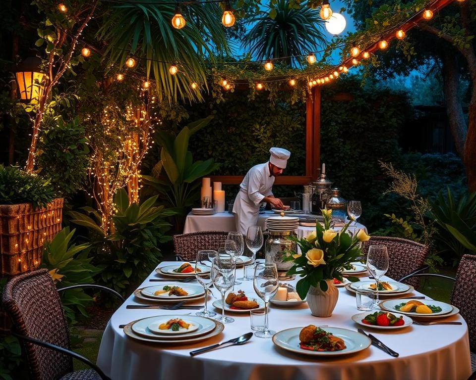 Restaurantervaring in een verborgen tuin met sterrenchef