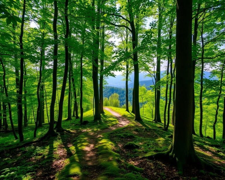 Wandelen door de bossen van Schwarzwald, Duitsland