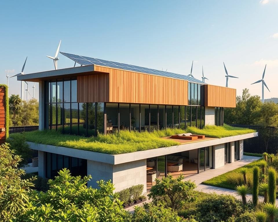 duurzame materialen en hernieuwbare energiebronnen in moderne architectuur