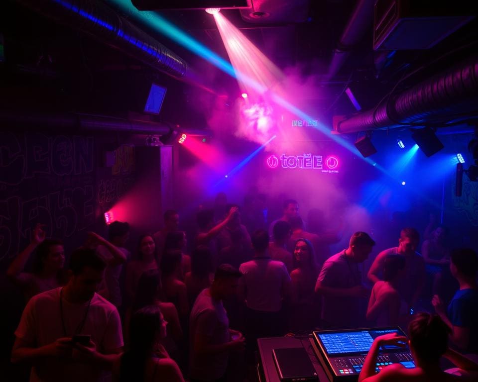 nachtclubbeleving in een underground club