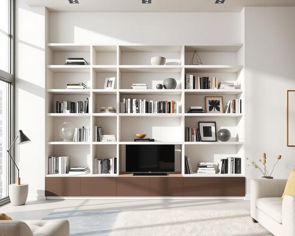 Moderne boekenplanken voor een strak georganiseerd interieur