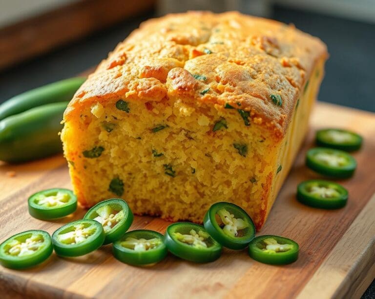 Maisbrood met een pittige twist van jalapeño