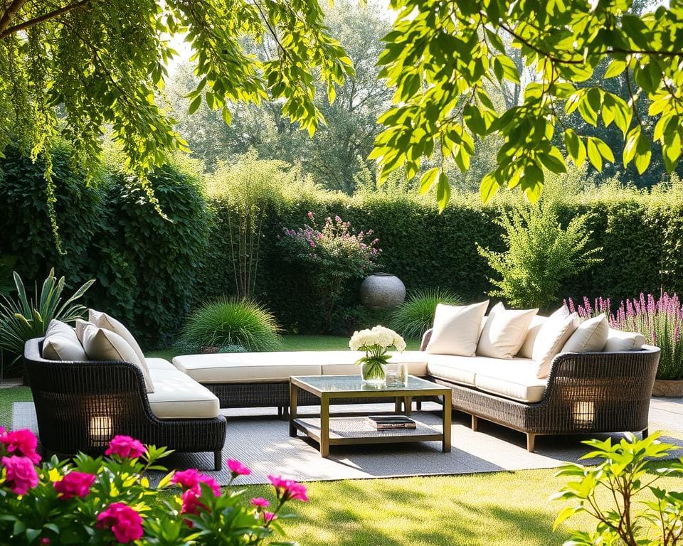 Luxe loungesets voor ontspanning in de tuin